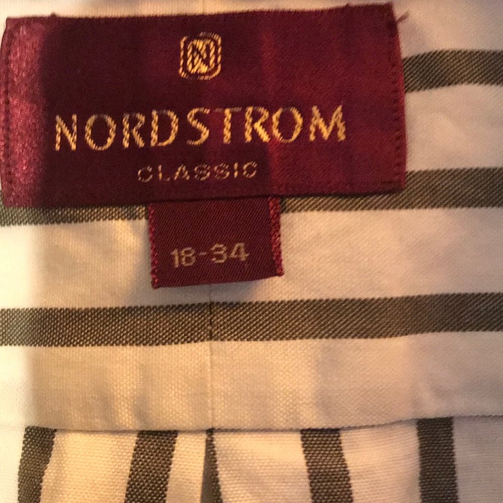 Nordstrom black & white striped shirt SOLD - Picture 4 of 8
